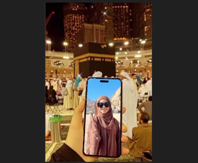 Gig Preview - Present to you or to your friend a picture in front of  kaaba