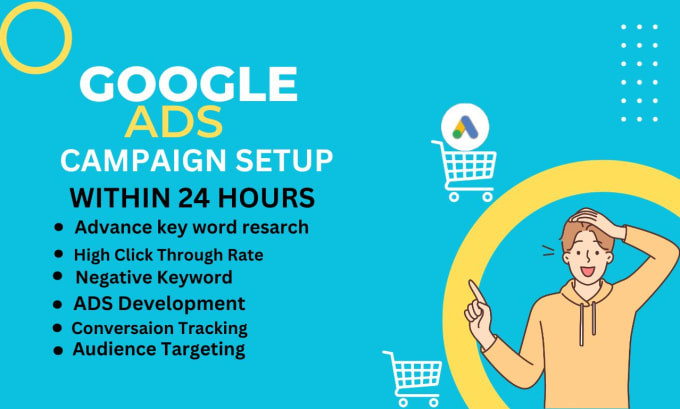 Gig Preview - Setup google ads PPC campaigns for your services