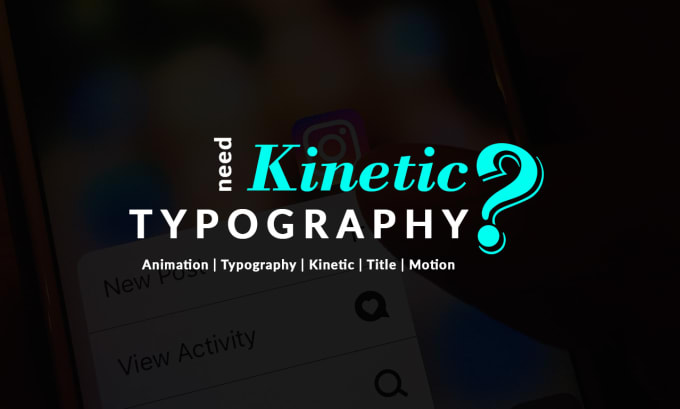 Gig Preview - Create animate any text or kinetic typography