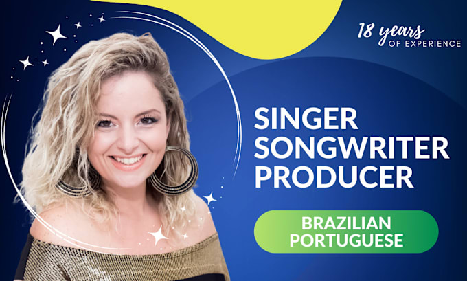 Gig Preview - Be your brazilian female singer and songwriter