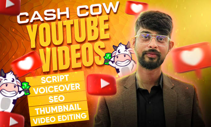 Gig Preview - Do youtube automation and cash cow videos