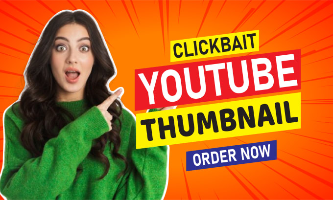 Gig Preview - Make amazing clickbait youtube thumbnail design cover design