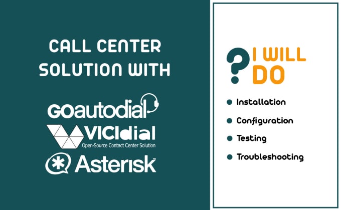 Gig Preview - Do new installation, any configuration or troubleshoot in vicidial or any voip