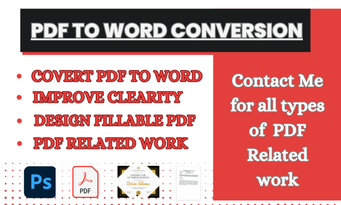 Bestseller - convert your PDF to an editable word document