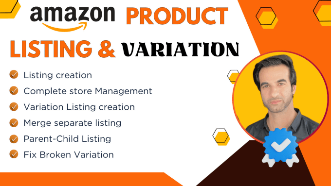 Gig Preview - Setup amazon listing variation and product listing creation