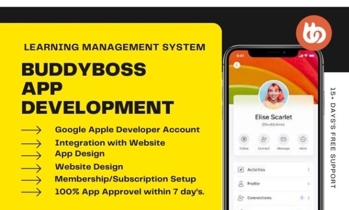 Gig Preview - Build buddyboss app, buddyboss website for android and ios