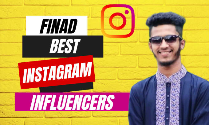 Gig Preview - Find best instagram influencers for your niche