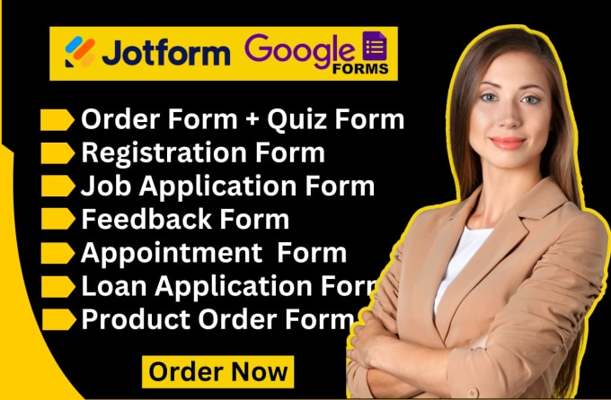 Gig Preview - Create jotform, google forms, online surveys, fillable PDF form in adobe acrobat