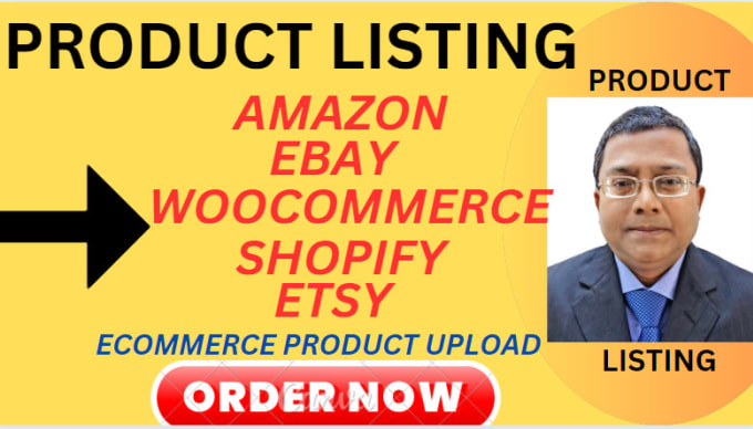 Gig Preview - Do product listing and upload products to amazon ebay shopify woocommerce etsy