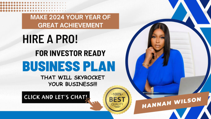 Gig Preview - Create a detailed investor ready business plan, business proposal for your brand