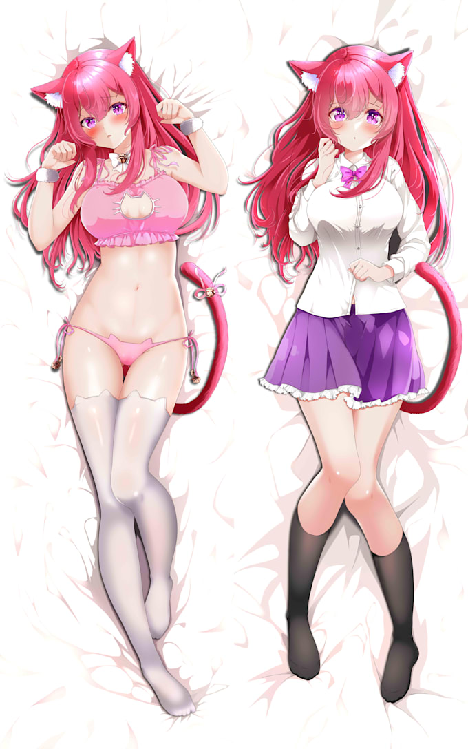 Gig Preview - Dakimakura pillow design, nfsw