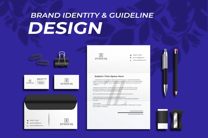 Gig Preview - Create your brand style guide and design your minimalist logo