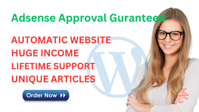 Gig Preview - Create google adsense approval automatic wordpress sites on niches for adsense