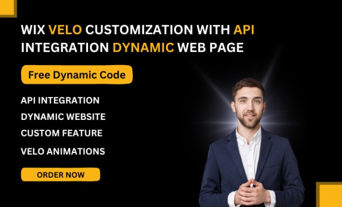 Gig Preview - Wix studio website with velo custom code, api integration