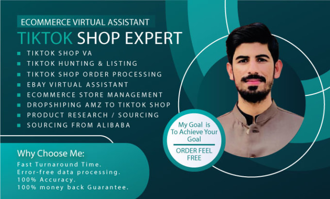 Gig Preview - Tiktok shop management increase your sales with tiktok ads and virtual assistant