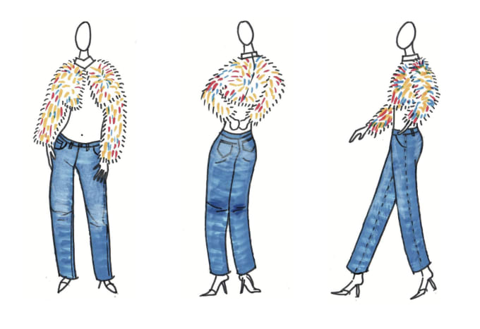 Gig Preview - Create sketches and technical drawings for your fashion capsule