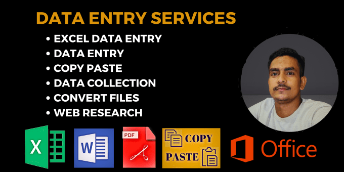 Bestseller - do data entry, typing work job, copy paste, excel data entry