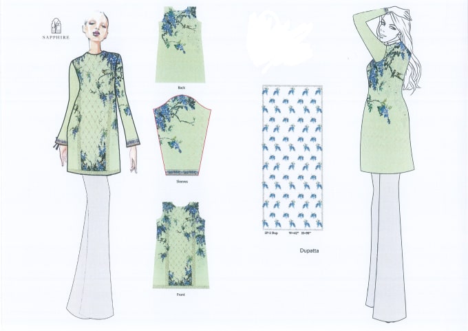 Gig Preview - Design textile clothing patterns