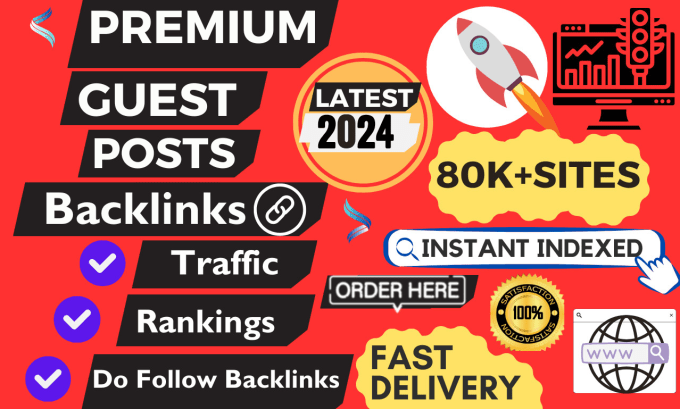 Gig Preview - Create premium guest post links with high traffic and da dr