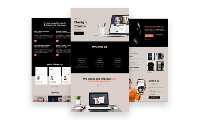 Gig Preview - Design a responsive wordpress website, website designs with wix and bookingkoala