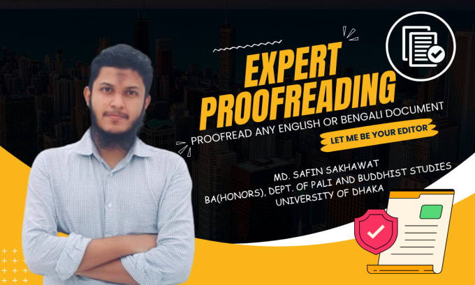 Gig Preview - Proofread or edit anything written in bengali or english