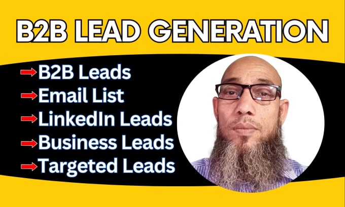 Gig Preview - Do b2b lead generation business  lead contact list for any industry