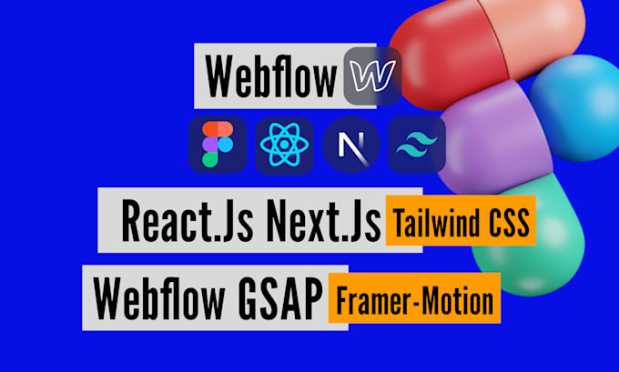 Gig Preview - Do figma to react js figma to next js figma to webflow developer