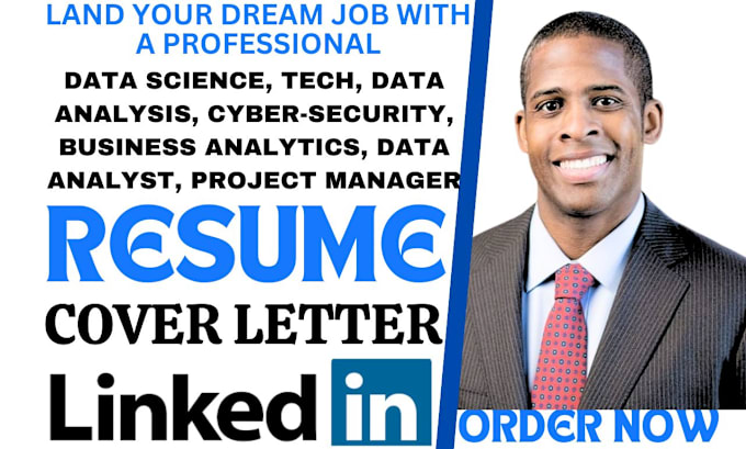 Gig Preview - Write a data science, data analyst, cyber security, data analytics, resume