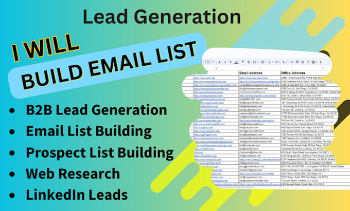 Gig Preview - Do in b2b lead generation for any specific industry or niche