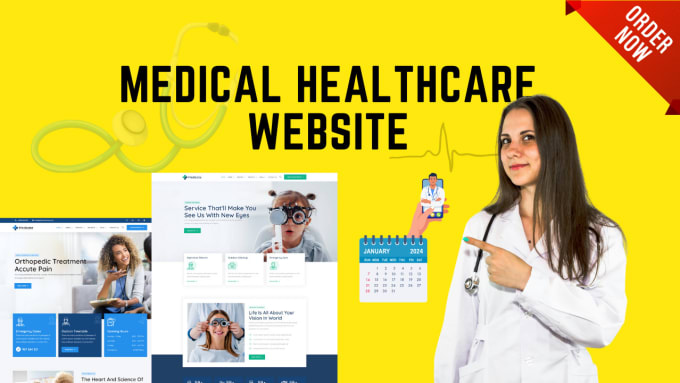 Gig Preview - Create medical healthcare website and dental website with blog post