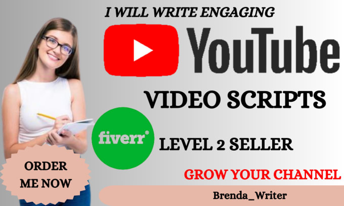 Gig Preview - Be your professional video script writer, youtube script writing