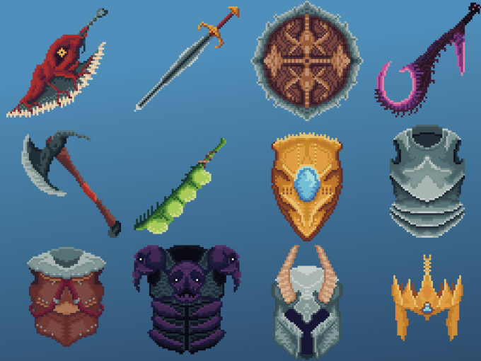 Gig Preview - Create item sprites in pixel art