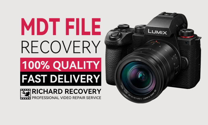 Gig Preview - Repair panasonic mdt mp4 mov video recover camera data recovery