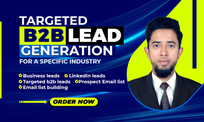 Gig Preview - Do b2b lead generation prospect list and business leads