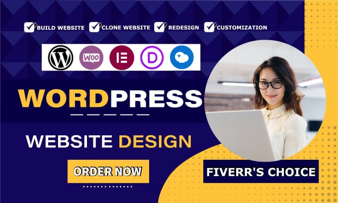 Gig Preview - Do website design, redesign, clone, customize, revamp or build wordpress website