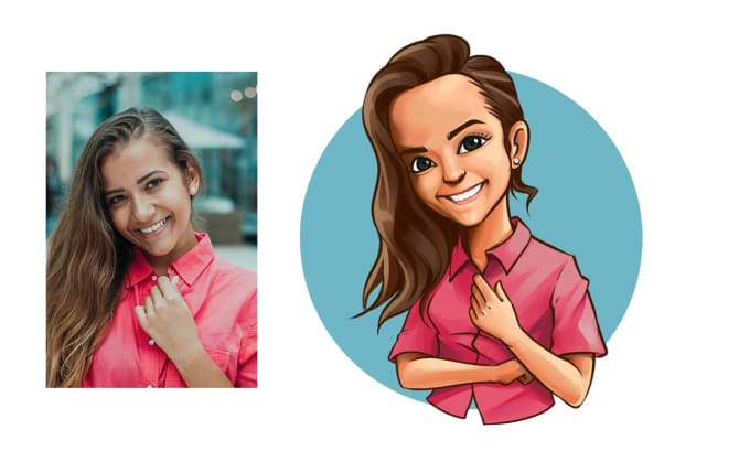 Gig Preview - Create cartoon caricature from photo quick delivery order