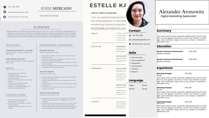 Bestseller - create modern CV or resume design as well as cover letter