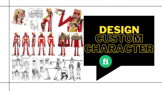 Gig Preview - Draw a custom character design or reference sheet