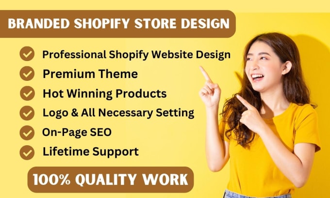 Gig Preview - Do setup a profitable shopify website or shopify store redesign