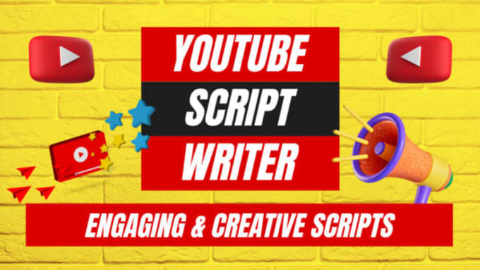 Bestseller - provide expert youtube scriptwriting services