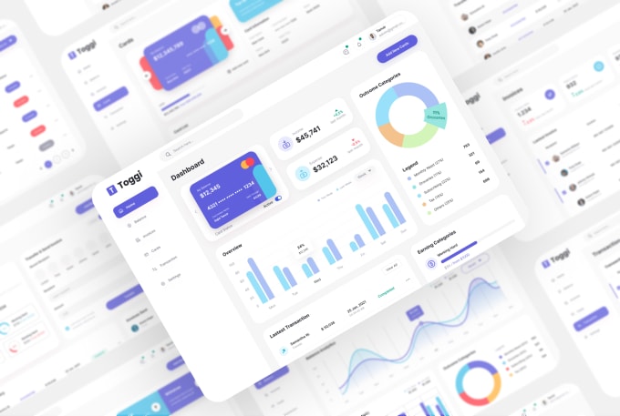 Gig Preview - Do dashboard, web app, saas, CRM, admin panel UI UX design