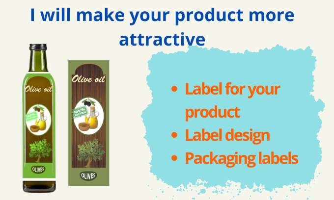 Gig Preview - Design professional labels  for your product emballage, etiquette, pot , bottle,