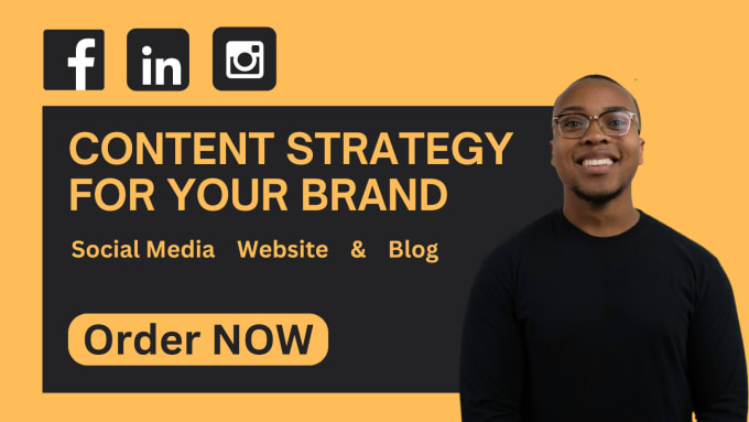 Gig Preview - Be your content strategist and social media manager