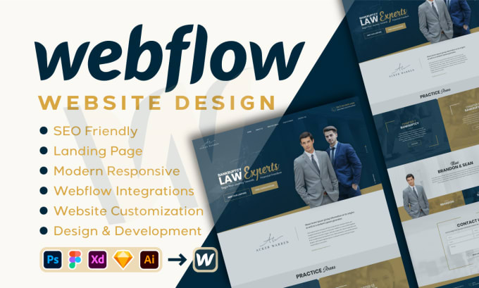 Gig Preview - Develop webflow website and figma to webflow conversion