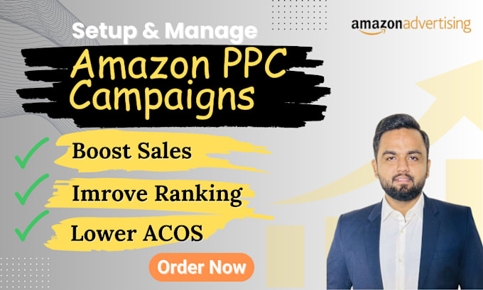 Gig Preview - Manage your amazon PPC campaigns, sponsored product, brand, display ads