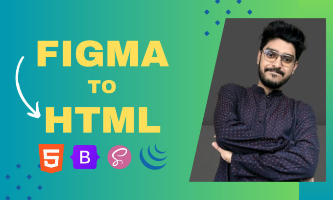 Gig Preview - Figma to html css, tailwind css, bootstrap responsive