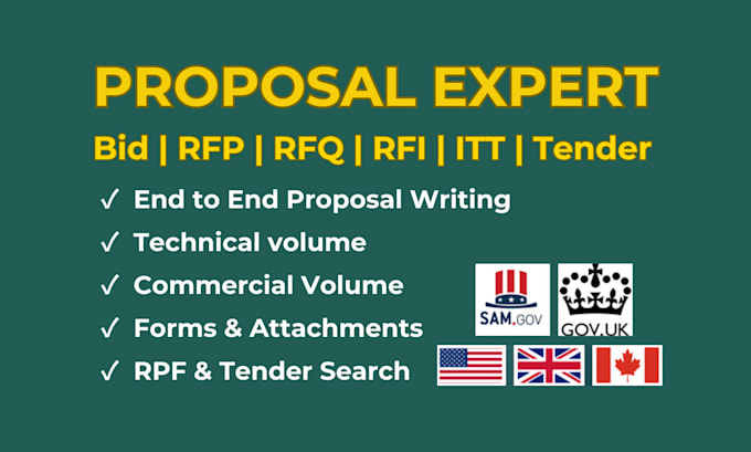 Gig Preview - Prepare an outstanding bid proposal for your rfp, rfq and tender