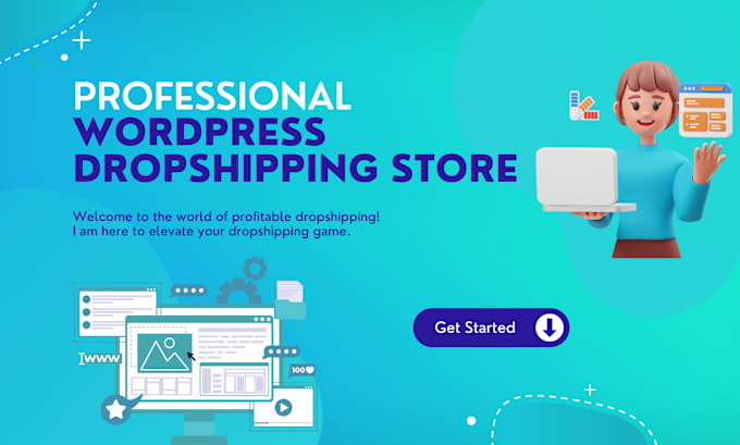 Gig Preview - Create a professional automated dropshipping wordpress store