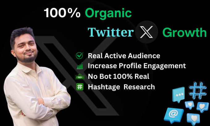 Gig Preview - Do super fast twitter organic growth marketing and promotion