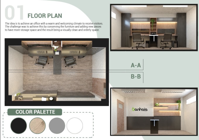 Gig Preview - Design your workspace and it will look fantastic